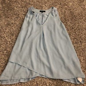 Kaari  Shirt Sleeveless Chiffon Women Top V Neck Loose Summer  Blouse Size Small